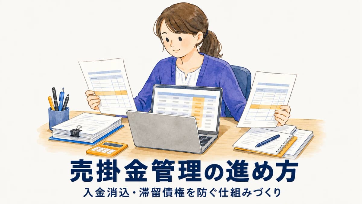 売掛金管理(債権管理)の進め方|入金消込・滞留債権を防ぐ仕組みづくり