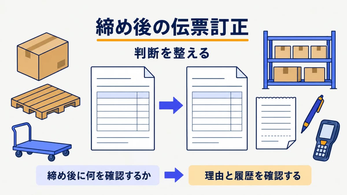 締め後の伝票訂正ルール|請求書発行後の誤りを処理する方法