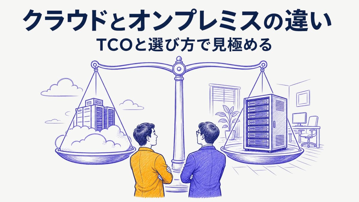 販売管理システムのクラウドとオンプレミスの違い|TCOと選び方チェックリスト