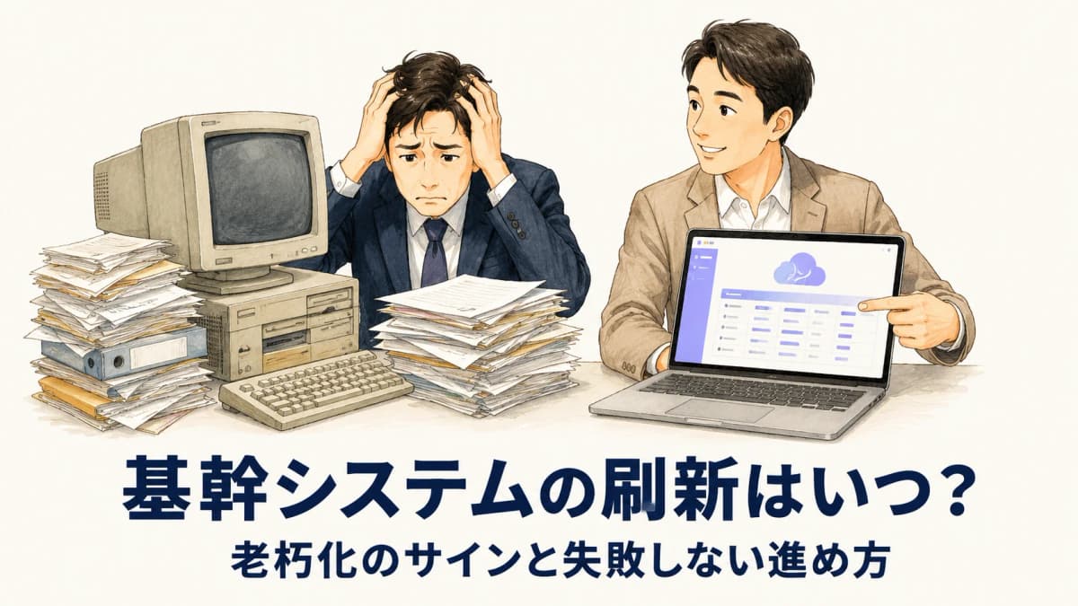 基幹システムの刷新はいつ?老朽化のサインと失敗しない入れ替えの進め方