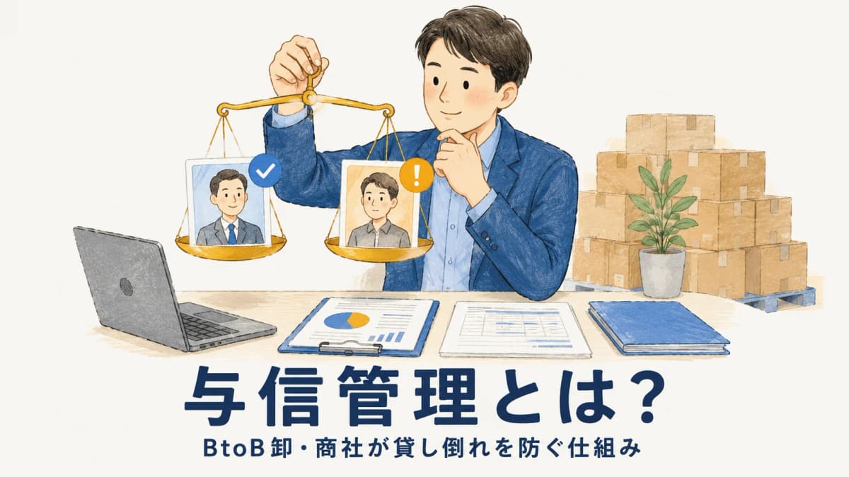 与信管理とは?BtoB卸・商社が貸し倒れを防ぐ仕組みと販売管理での実践