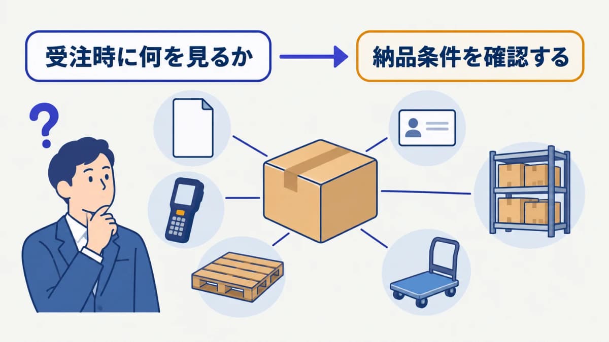 取引先ごとの納品条件を管理する方法|受注時の確認項目