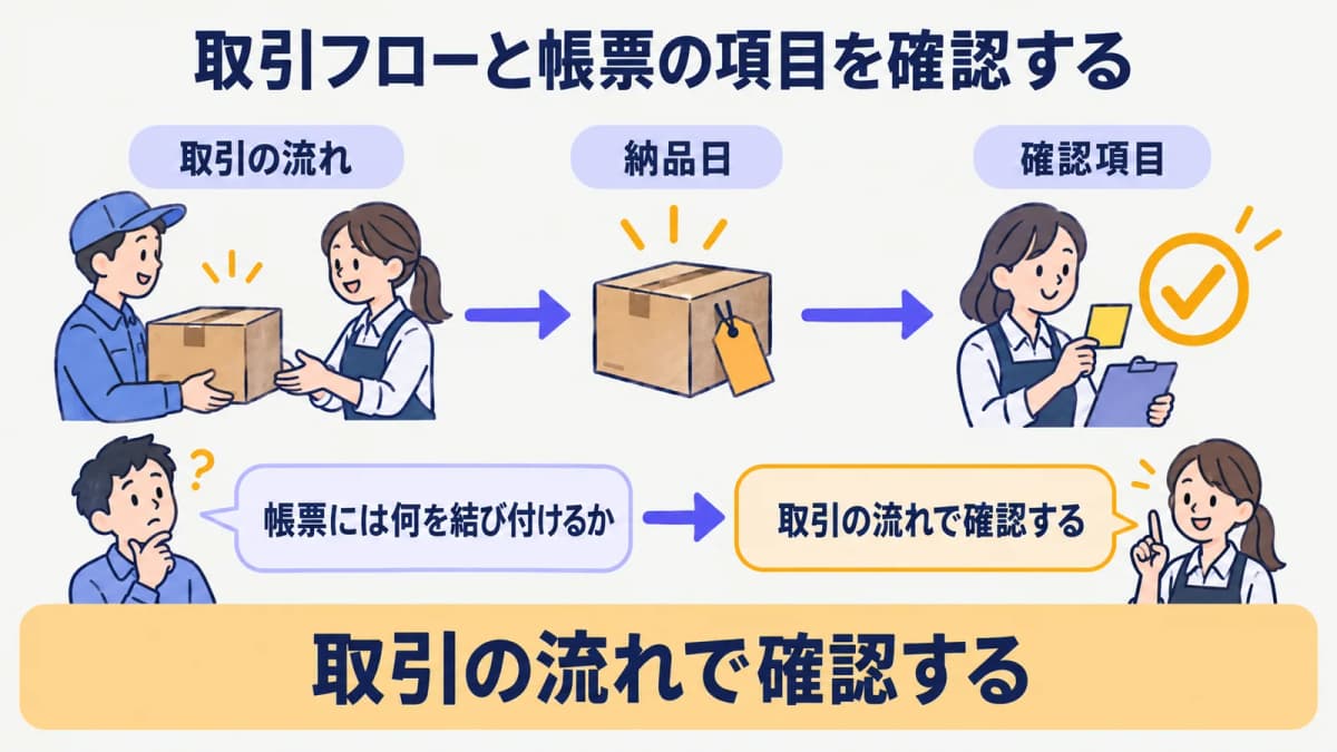 受注から配送と納品書と請求書までの日付項目を確認する手順