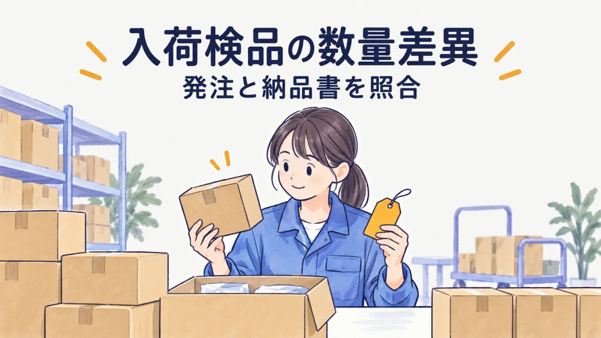 入荷検品で数量差異が出たときの対応|確認順と記録方法