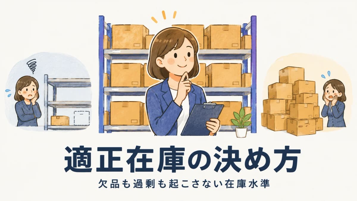 適正在庫とは?安全在庫・発注点の決め方と在庫最適化の進め方