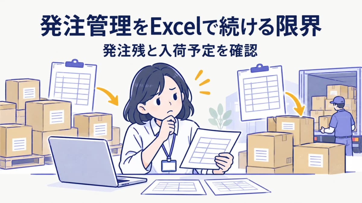 発注管理をExcelで続ける限界|発注残・入荷予定で見直す基準