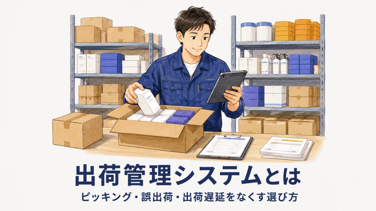 出荷管理システムとは|ピッキング・誤出荷・出荷遅延をなくす選び方