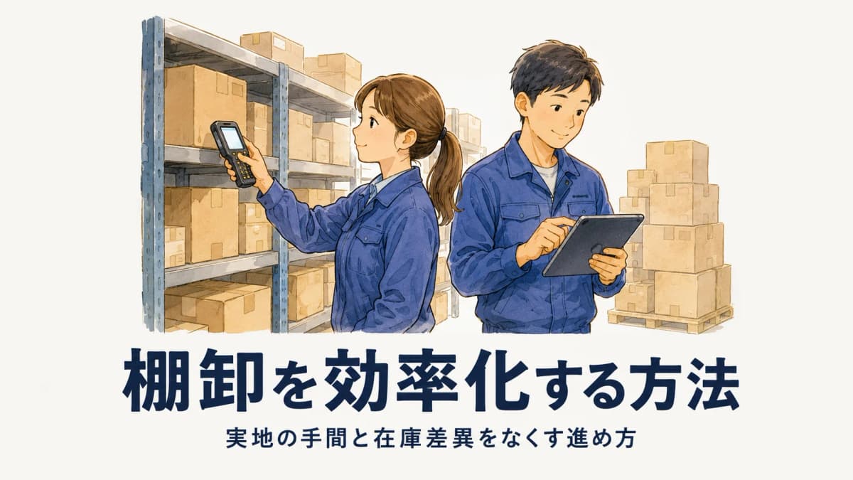 棚卸を効率化する方法|実地棚卸の手間と在庫差異をなくす進め方
